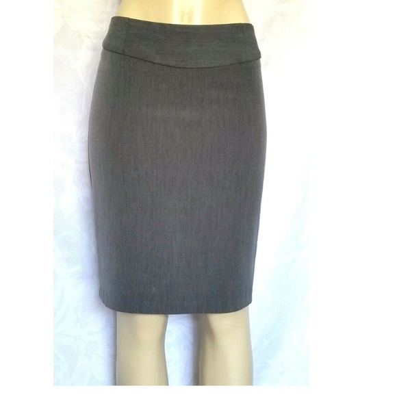 Takara Skirt Gray Work Career Pencil Size 5 Zip - Picture 1 of 6